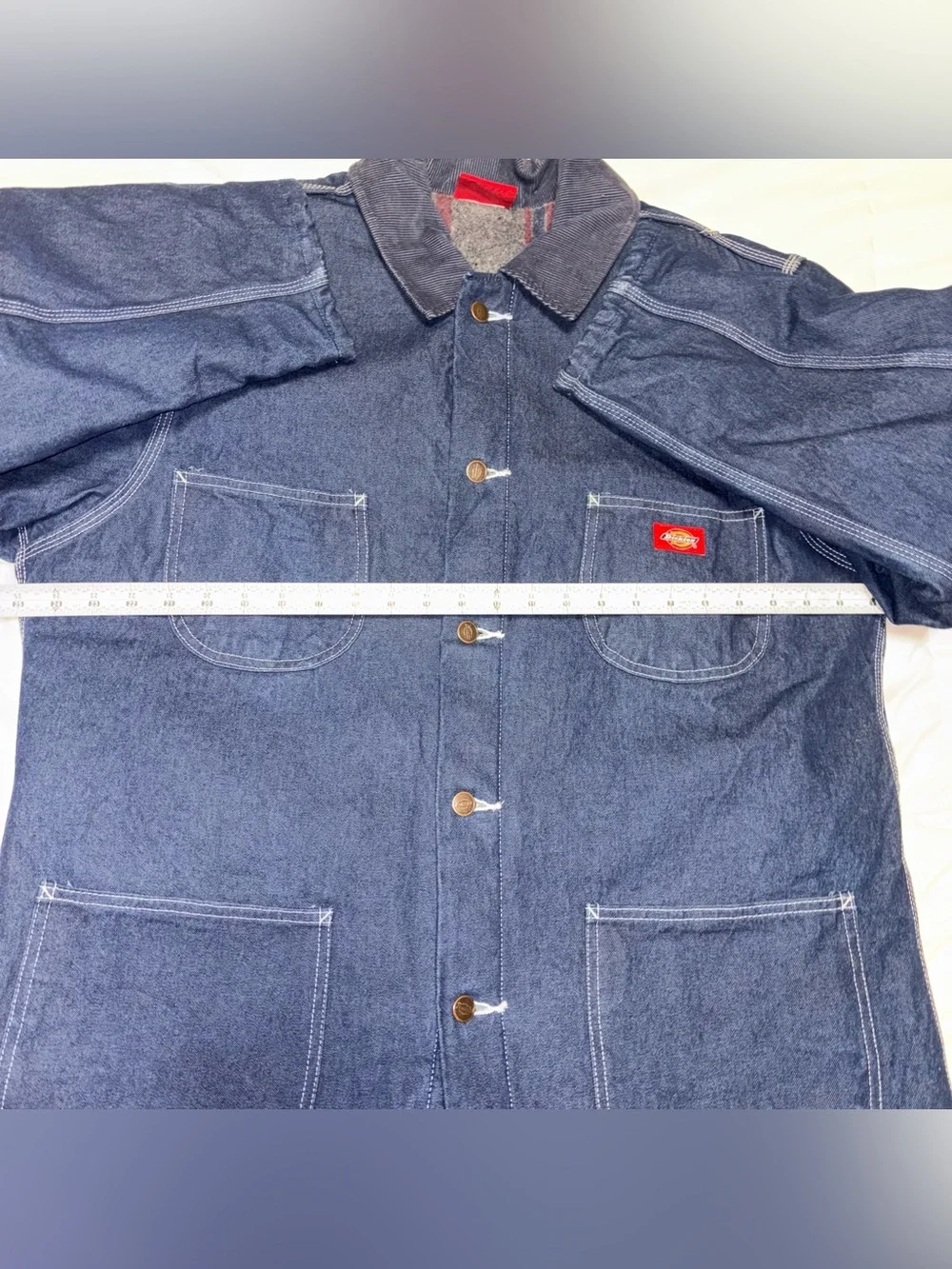 Dickies Blanket Lined Denim Chore Jacket Men’s XL